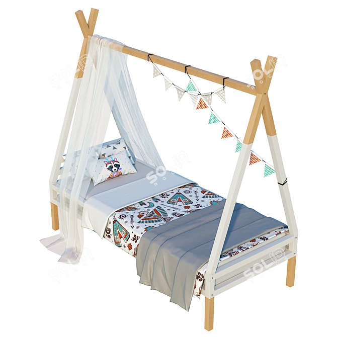 Playful Dream Children Bed 3D model image 7