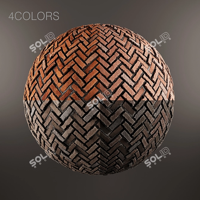 4K Brick Texture Set 3D model image 2