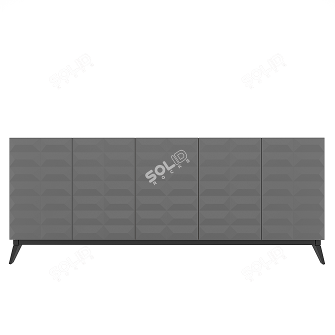 Pyramid Console Cabinet | Spacious 3D model image 1