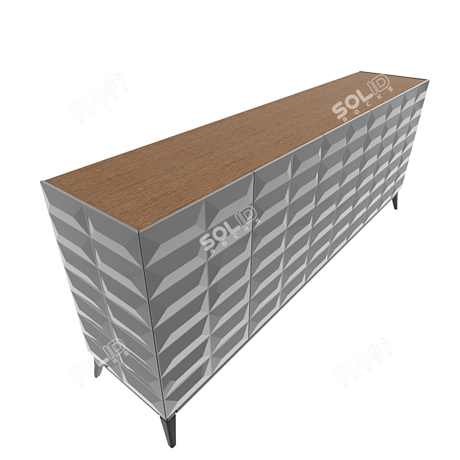 Pyramid Console Cabinet | Spacious 3D model image 2