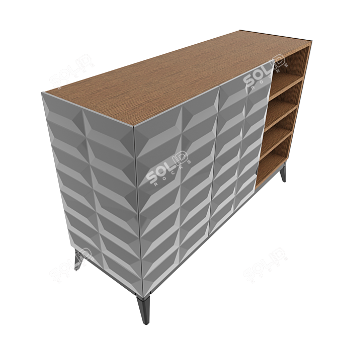 Pyramid Cabinet Console | Middle 3D model image 2