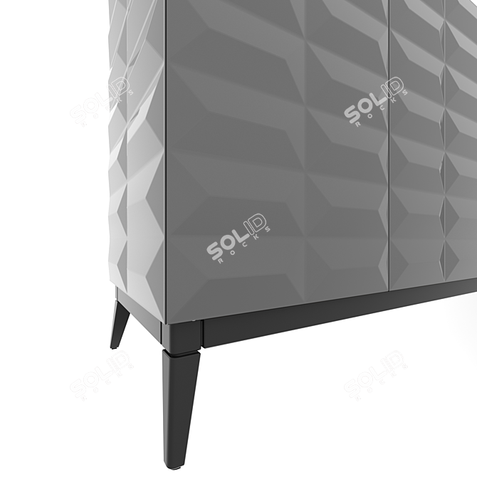 Pyramid Cabinet Console | Middle 3D model image 3