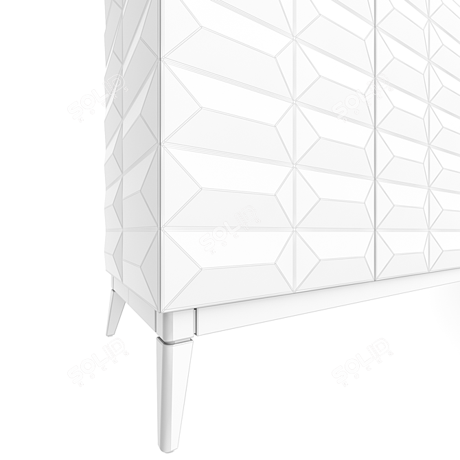 Pyramid Cabinet Console | Middle 3D model image 4