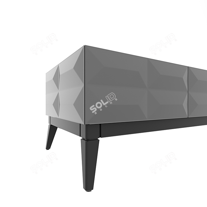 Sleek TV Stand | Pyramid 3D model image 3