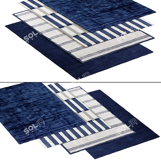 Elegant 84-Inch Carpet 3D model image 2