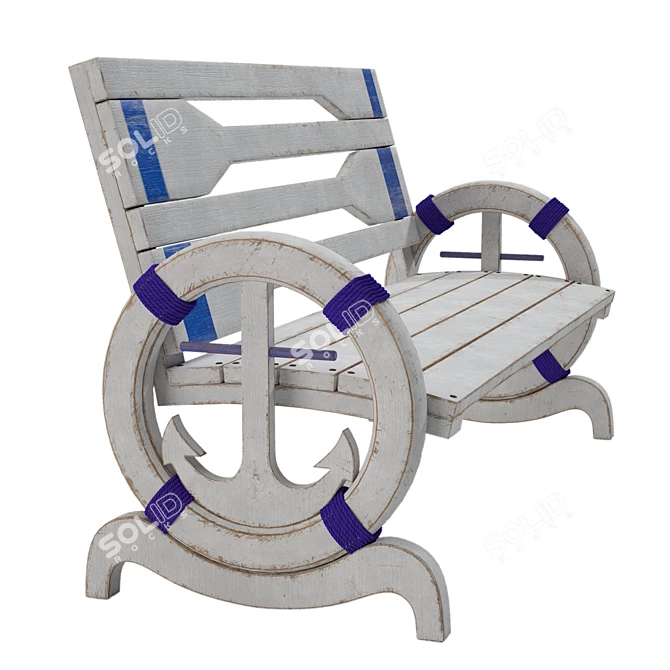 Nautical Garden Furniture Set 3D model image 3