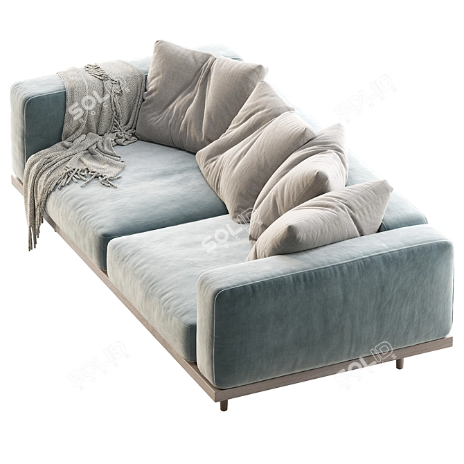 Luxury Newport 84" Sofa 3D model image 3