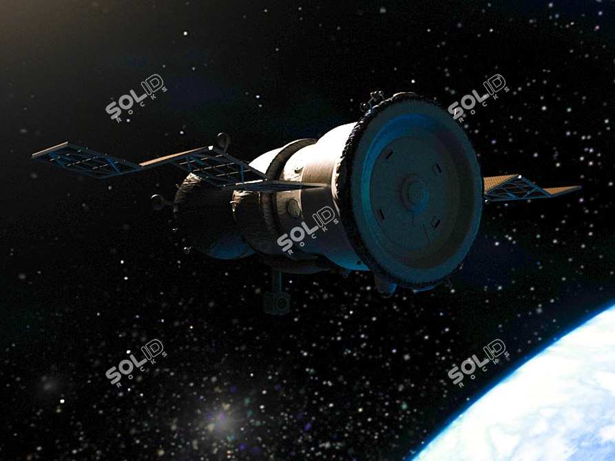 Progress Spacecraft 3D model image 1