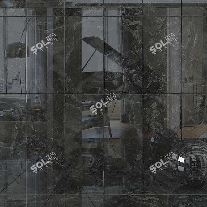 Luxury Marble Wall Tiles: Museum Antrim Collection 3D model image 1