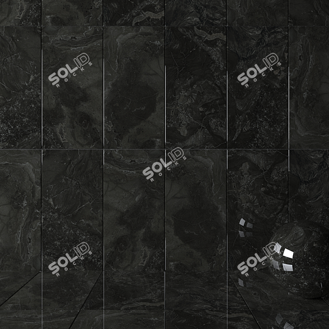 Luxury Marble Wall Tiles: Museum Antrim Collection 3D model image 2