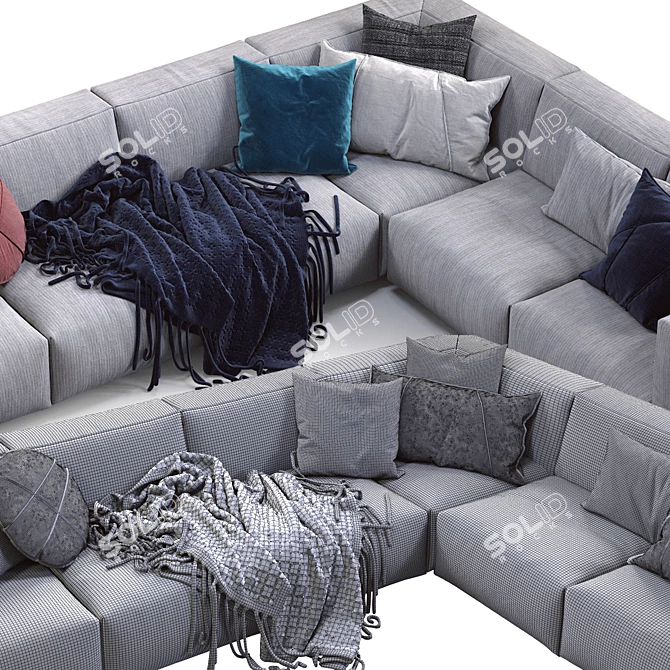 Prostoria Match Sofa: Modern, Stylish, and Functional 3D model image 4