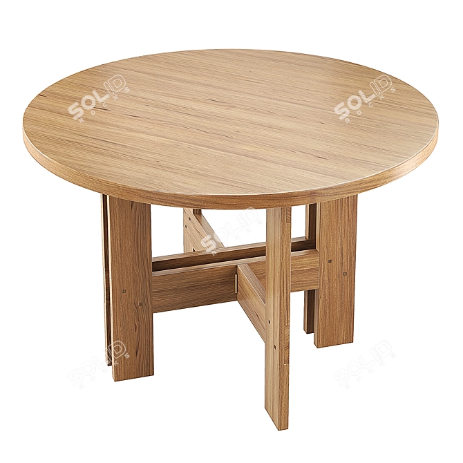 Frama Farmhouse Round Dining Table 3D model image 2