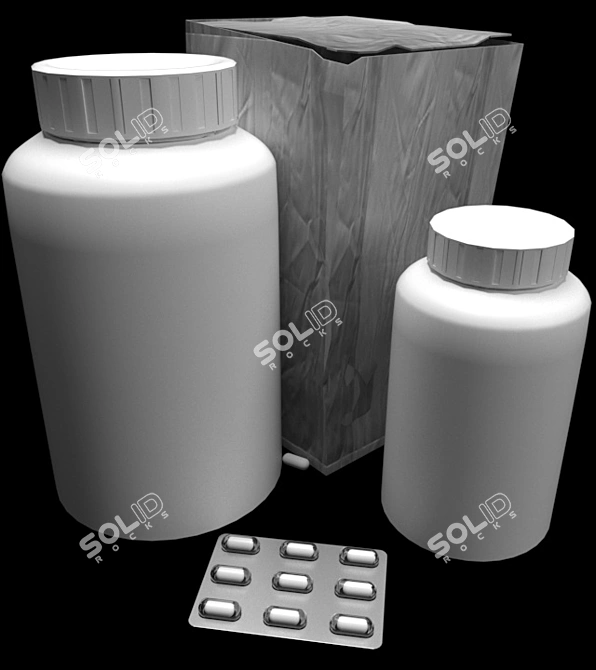 Sherwood Medicine Kit: Pills and Medical Essentials 3D model image 2