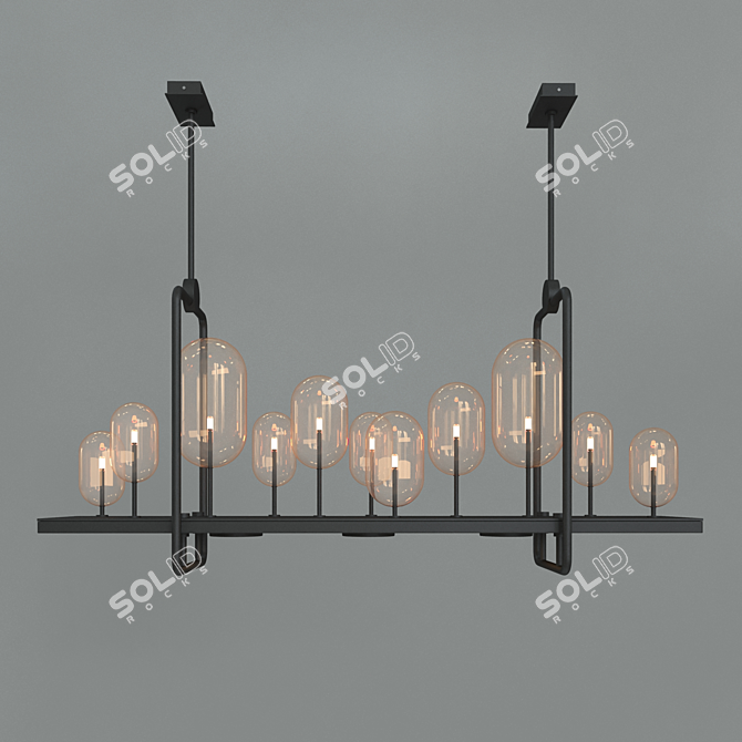 Contemporary Chandelier L 3D model image 1