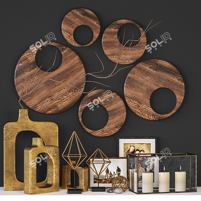 Elegant Decor Set 2015 3D model image 1