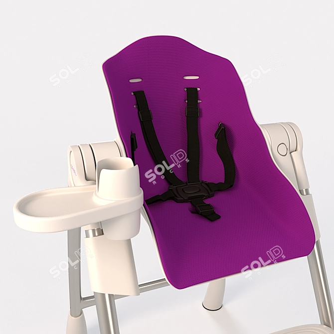 Transforming High Chair: Oribel Cocoon 3D model image 10