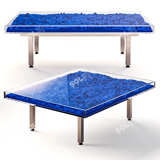 Yves Klein Blue Coffee Table 3D model image 1