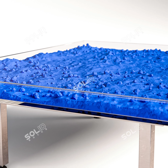 Yves Klein Blue Coffee Table 3D model image 3