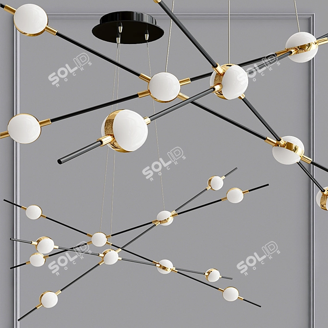 Odeon Light Costella Pendant: Stylish and Versatile 3D model image 1