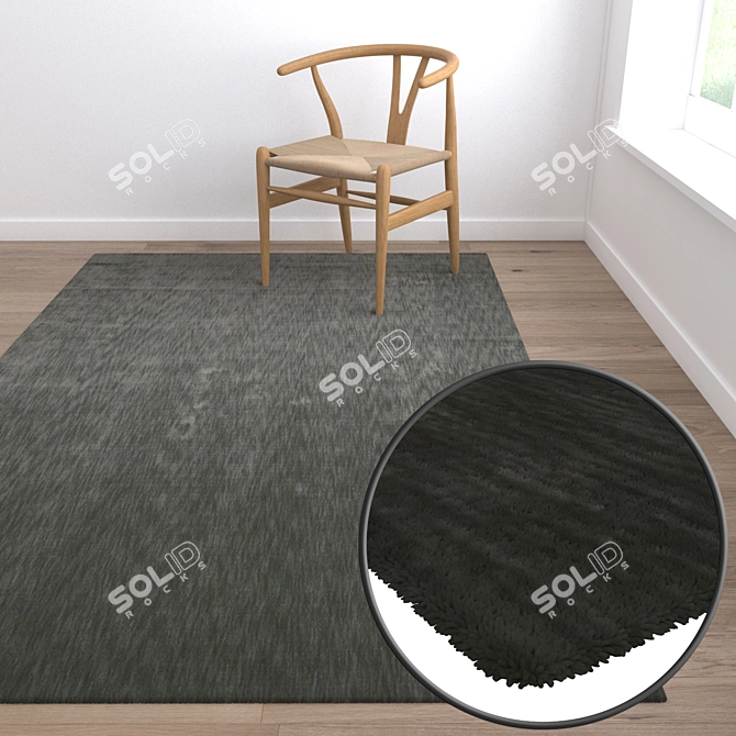 Luxury Carpets Set: High-Quality Textures 3D model image 5