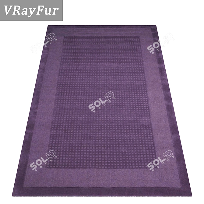 Luxury Rug Set: High-Quality Textures 3D model image 2