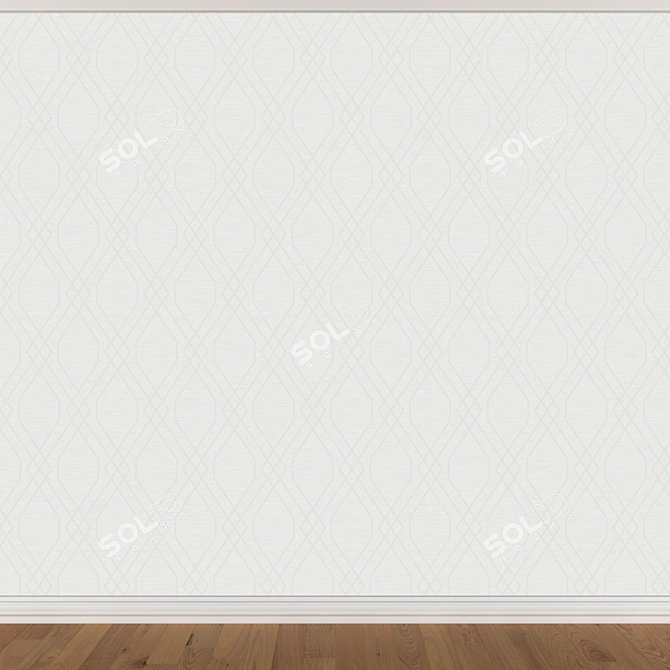 Title: Seamless Wallpaper Set 925 (3 Colors) 3D model image 2