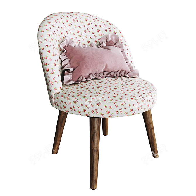 Zara Home Floral Print Baby Chair 3D model image 1