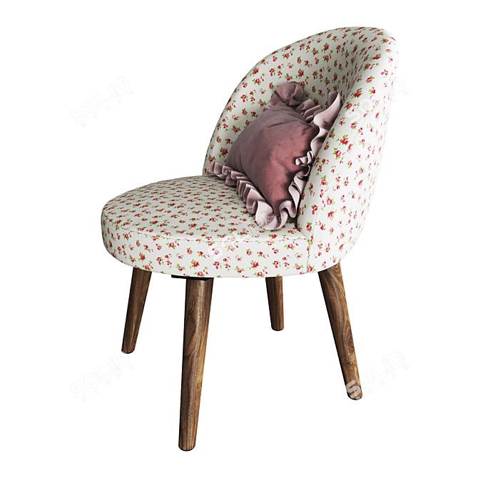 Zara Home Floral Print Baby Chair 3D model image 2