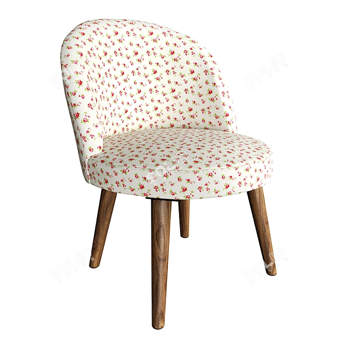 Zara Home Floral Print Baby Chair 3D model image 9