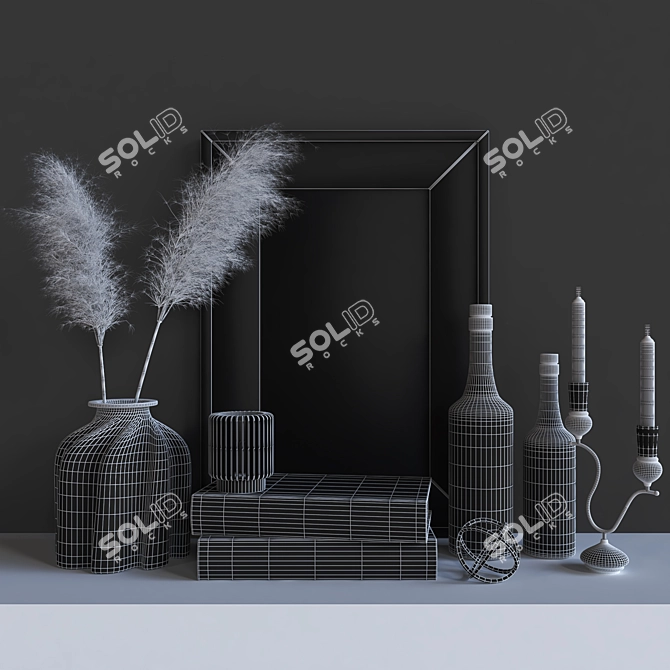 Elegant Decorative 2015 Set 3D model image 5