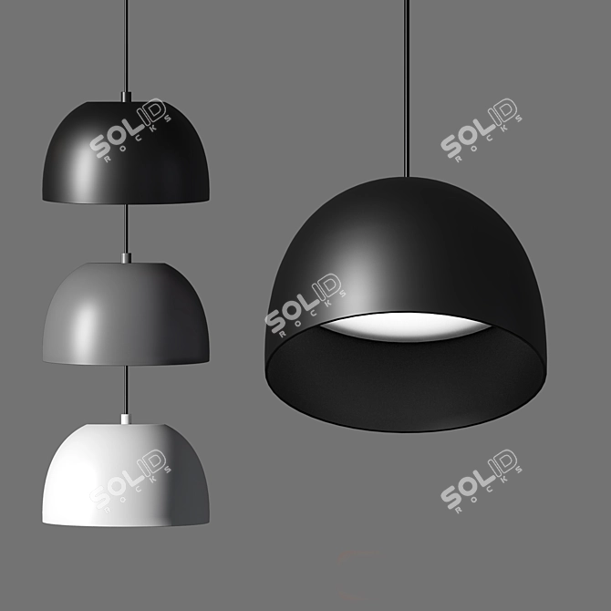 GlowGuard | Hanging LED Lamp 3D model image 2