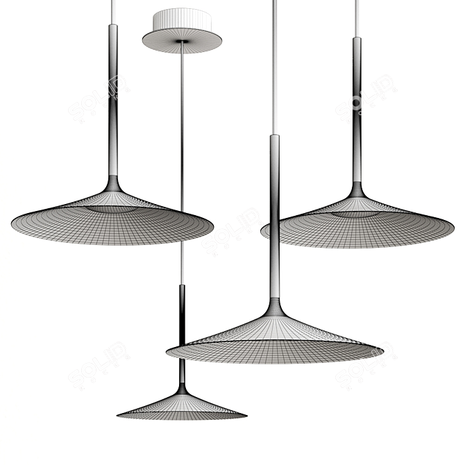 Poe_P Pendant Lamp: Italian Elegance by Linea Light 3D model image 2
