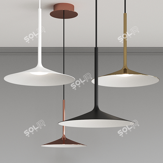 Poe_P Pendant Lamp: Italian Elegance by Linea Light 3D model image 3