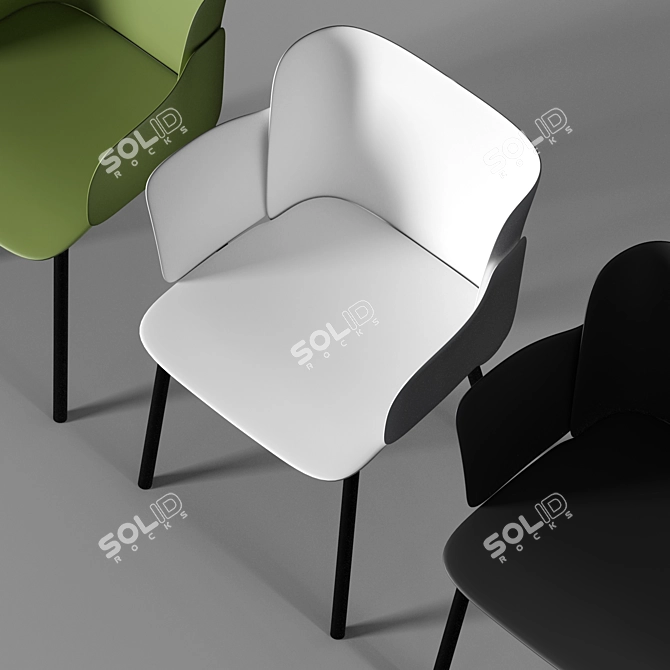 Desalto PAPER | Polypropylene Garden Chair 3D model image 2