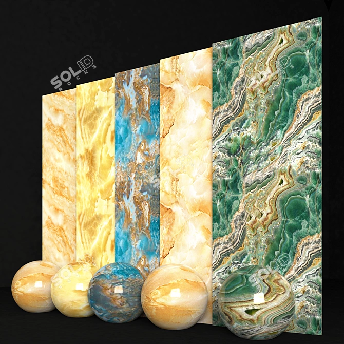 Luxury Marble Textures 3D model image 1