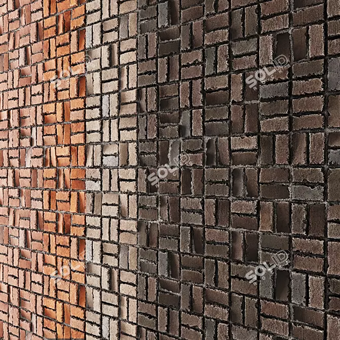 4K Brick Texture Set 3D model image 1