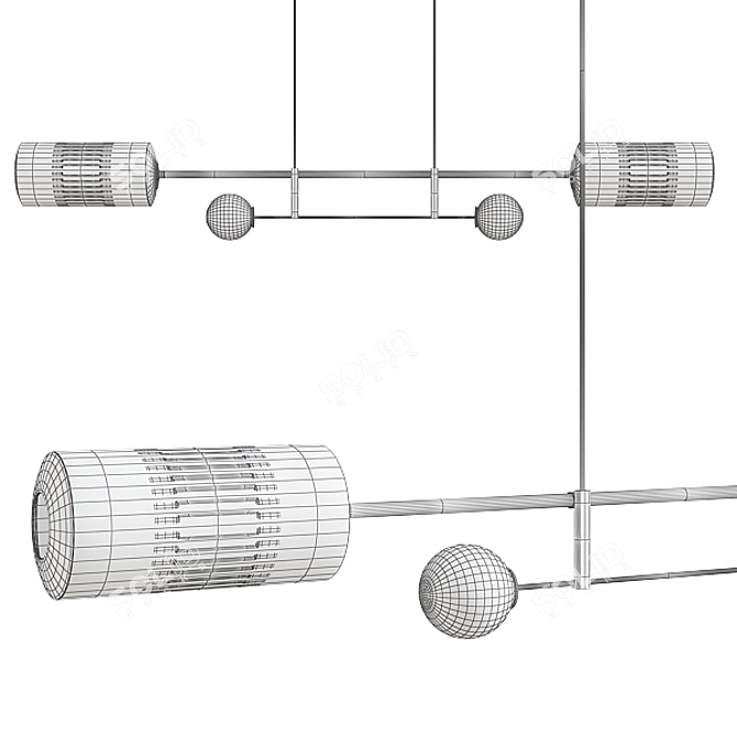 Lux Loft Pendant Light 3D model image 2