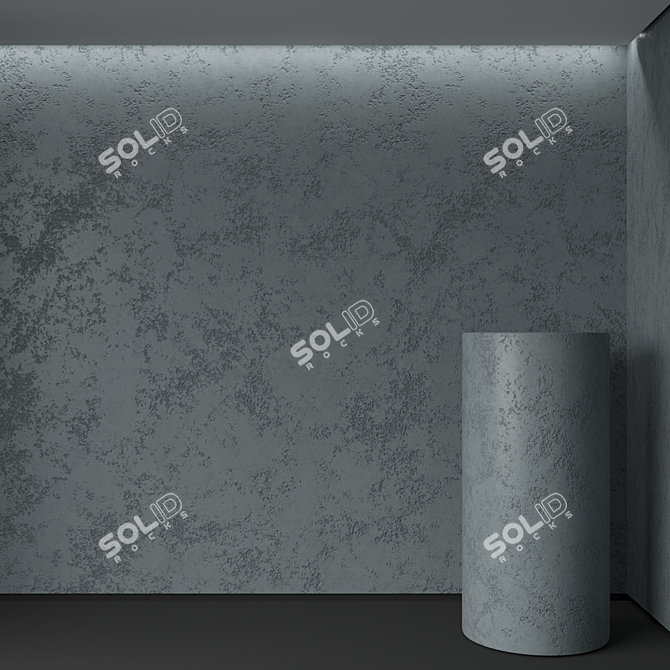 Seamless Decorative Plaster 3D model image 1