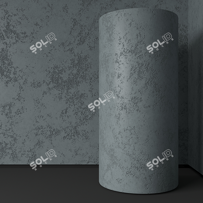 Seamless Decorative Plaster 3D model image 2