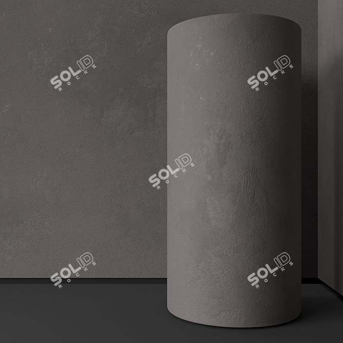 Seamless Plaster Texture Kit 3D model image 2