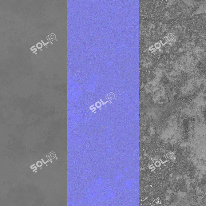 Seamless Plaster Texture Kit 3D model image 3