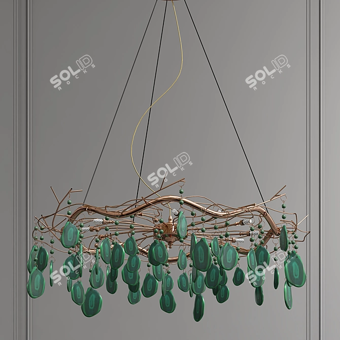 Elegant Agate_9 Lighting Fixture 3D model image 1