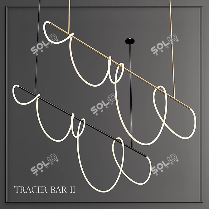 Tracer Bar II: Modern Lighting Fixture 3D model image 1