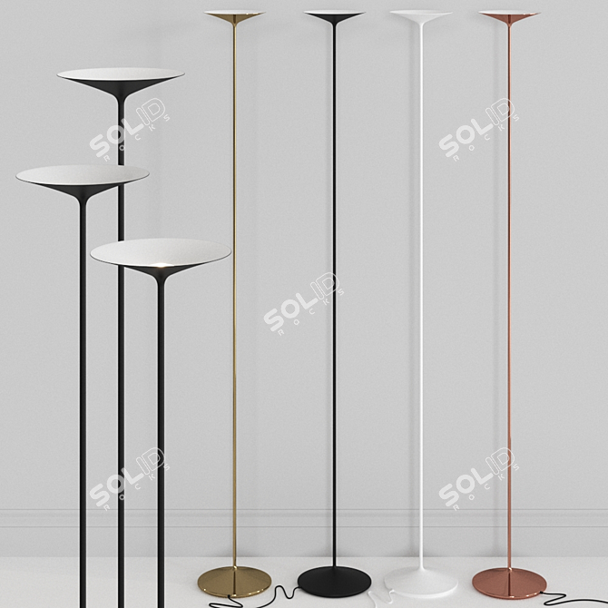 Elegant Poe_FL Floor Lamp 3D model image 4