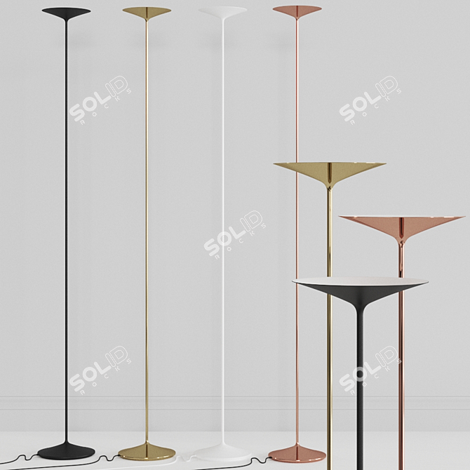 Elegant Poe_FL Floor Lamp 3D model image 5