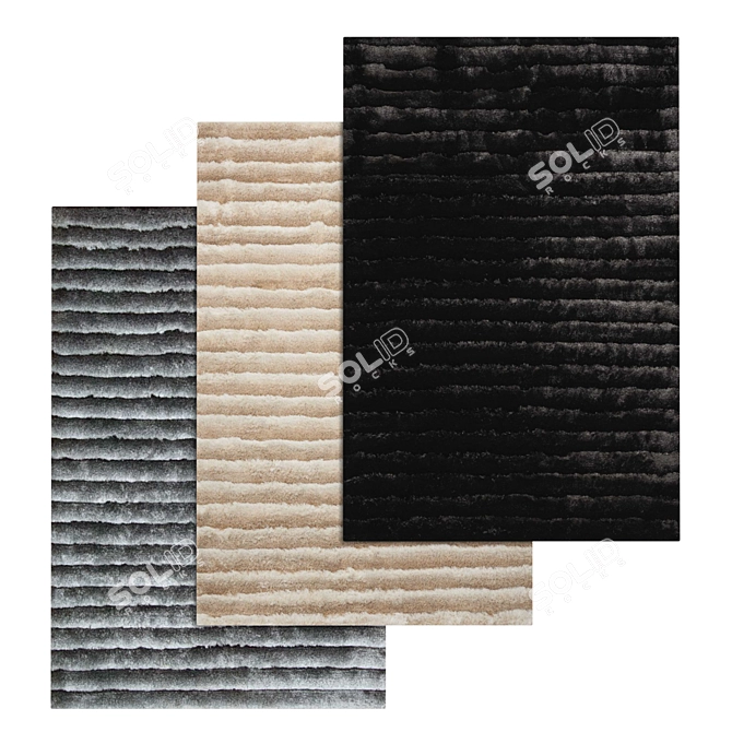 Variety Collection: High-Quality Carpets Set 3D model image 1