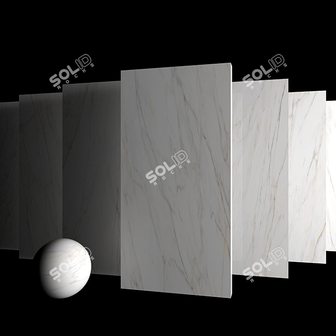 Museum Gioia Silver Marble Set 3D model image 3