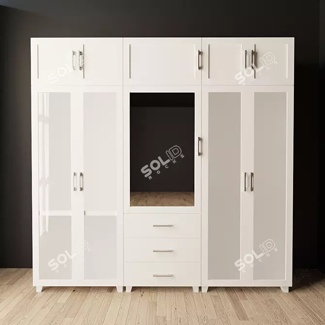 Versatile Storage Solution Cabinet 3D model image 1