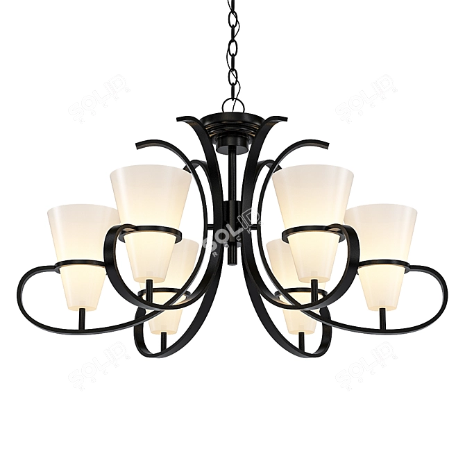 Elegant Fiacolla Pendant Light 3D model image 1