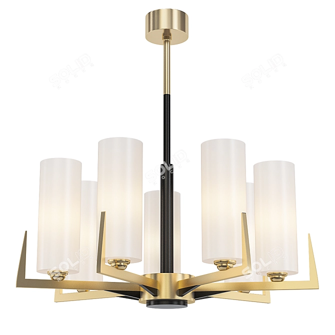 Maximo Brass Pendant Light 3D model image 1